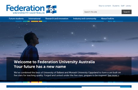 Federation University Australia Website