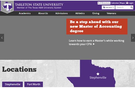 Tarleton State University Website