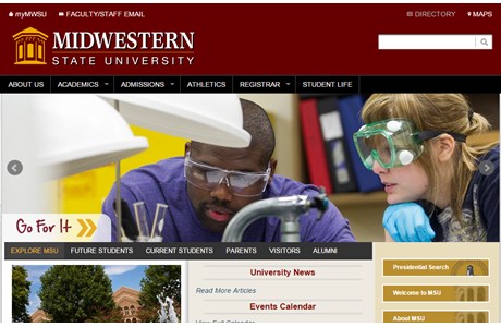 Midwestern State University Website
