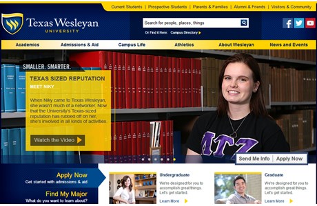 Texas Wesleyan University Website