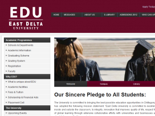 East Delta University Website