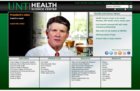 University of North Texas Health Science Center at Fort Worth Website