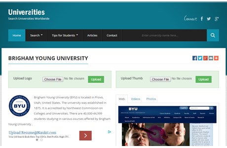 Brigham Young University Website