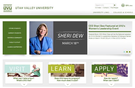 Utah Valley University Website