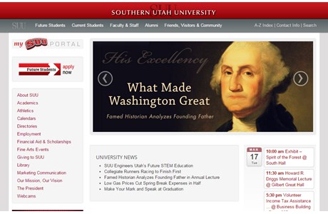 Southern Utah University Website