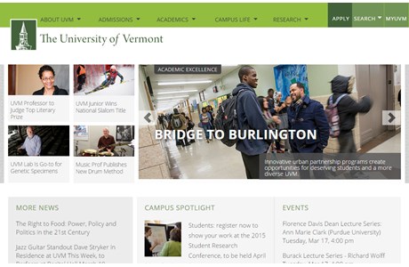 University of Vermont Website