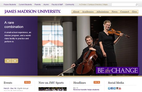 James Madison University Website