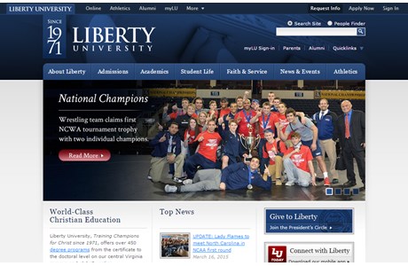 Liberty University Website