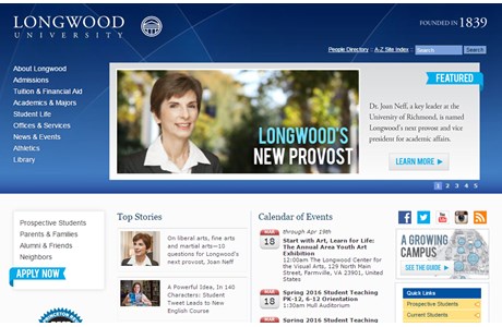 Longwood University Website