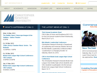 Christopher Newport University Website
