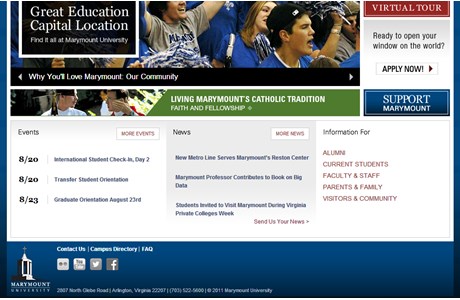 Marymount University Website