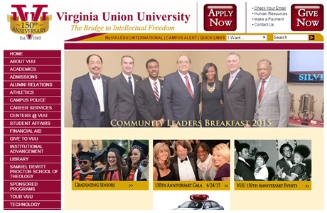 Virginia Union University Website