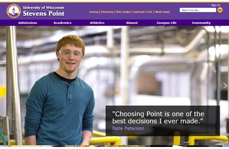 University of Wisconsin-Stevens Point Website