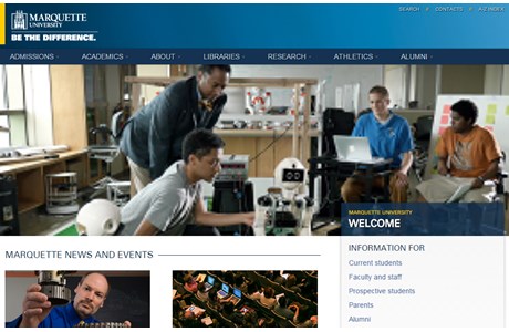 Marquette University Website