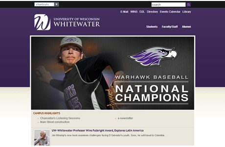 University of Wisconsin-Whitewater Website