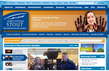 University of Wisconsin-Stout Website