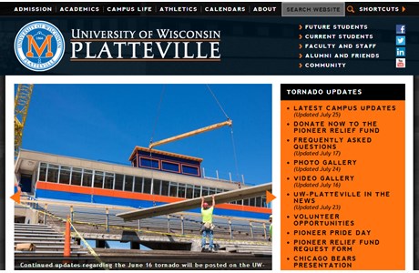 University of Wisconsin-Platteville Website