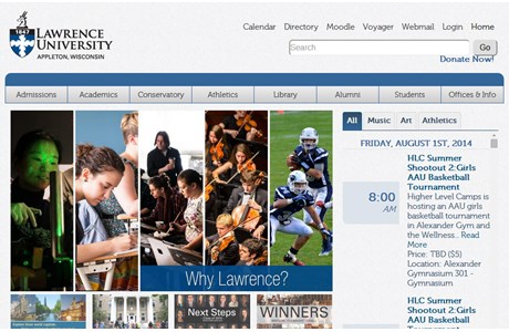 Lawrence University Website