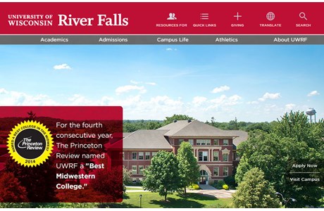 University of Wisconsin-River Falls Website