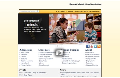 University of Wisconsin-Superior Website