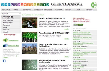 University of Natural Resources and Applied Life Sciences, Vienna Website
