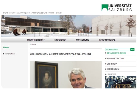 University of Salzburg Website