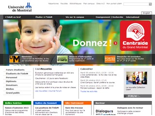 University of Montréal Website