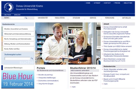 Danube University Krems Website