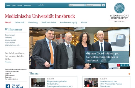 Innsbruck Medical University Website