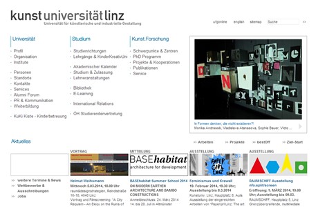 University of Art and Design Linz Website