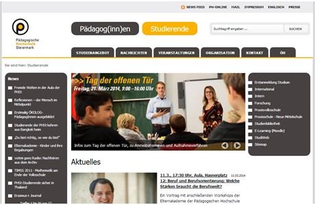 Steiermark University of Education Website