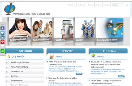 Oberösterreich University of Education Website