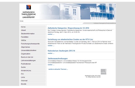 Catholic Theological University Linz Website
