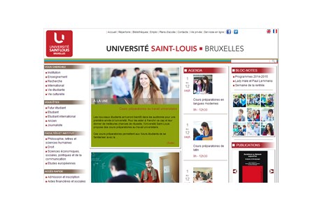 University Faculties of Saint-Louis Website