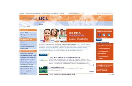 Catholic University of Mons Website