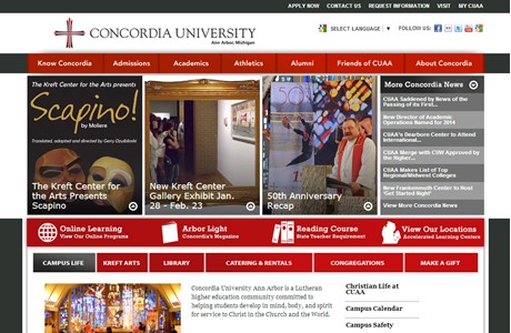 Concordia University Michigan Website
