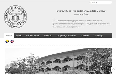 University of Bihac Website