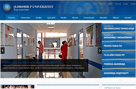 Slobomir P University Website