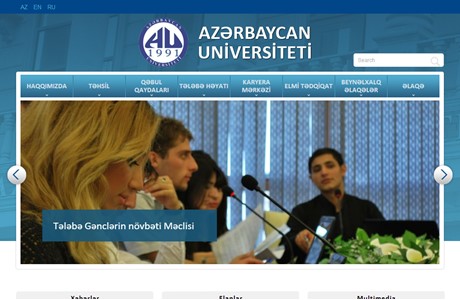 Azerbaijan University Website