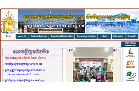 Royal University of Law and Economics Website