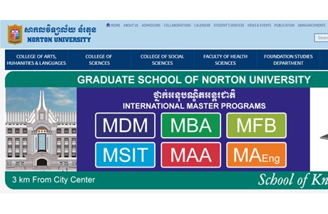 Norton University Website