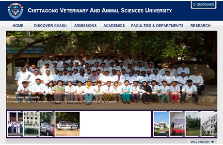 Chittagong Veterinary and Animal Sciences University Website