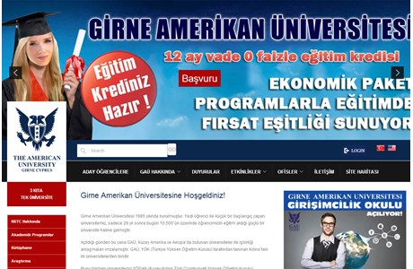 Girne American University Website