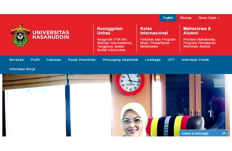 Hasanuddin University Website