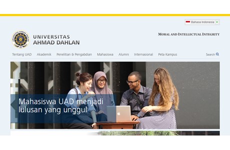 Ahmad Dahlan University Website