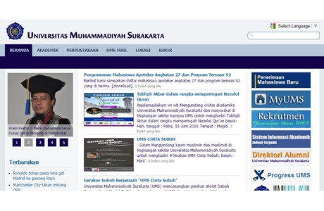 Muhammadiyah University of Surakarta Website