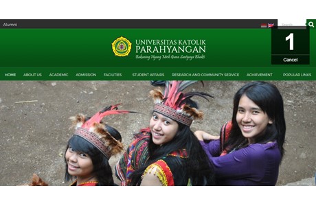 Parahyangan Catholic University Website