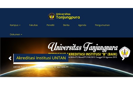 Tanjungpura University Website