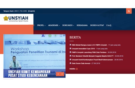 Syiah Kuala University Website
