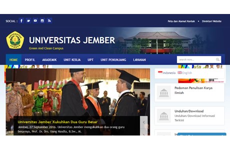 Jember University Website